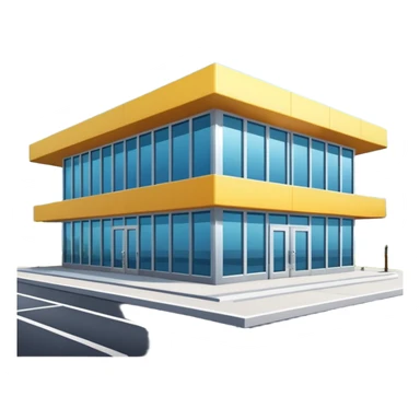 gym   building ojutside sticker