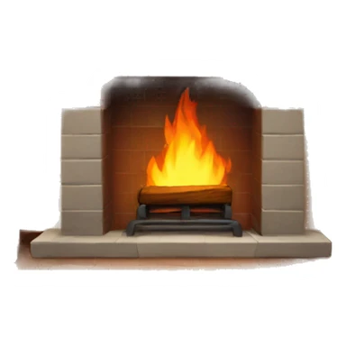 Warm fireplace on a cold day sticker
