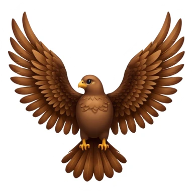 Brown wings only  sticker