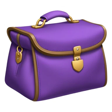 The bag is an ottoman purple  sticker