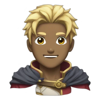 isekai overpower male anime sticker