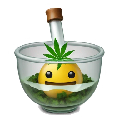 i want a bong with weed packed in the bowl sticker
