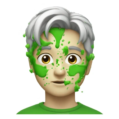Green splatter sticker