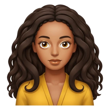 Solange with long hair sticker