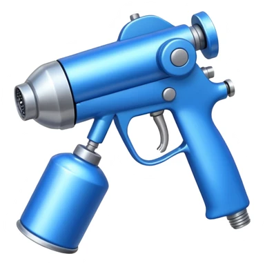 Blue Spray Gun sticker