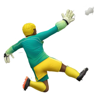 Goalkeeper saving a shot sticker