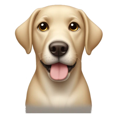 dog similar to labrador with sticking out hair sticker