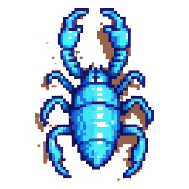 scorpion in desert sand sticker