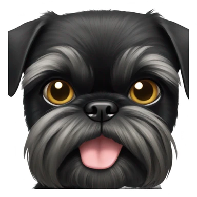 Black Brussels Griffon sticker