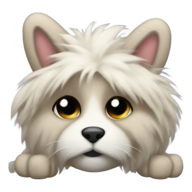 Furry sleepers with a cross front  sticker