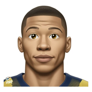 Mbappé qui fait un bisou au ballon d'or sticker