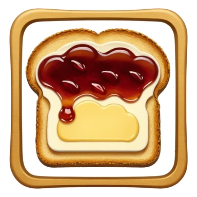 Toast with Butter and Jam
 sticker