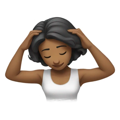 A woman bowing down  sticker