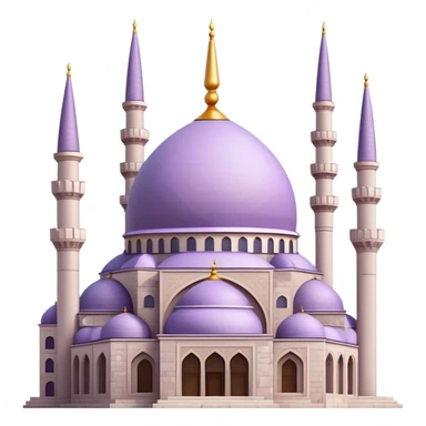 Light purple İstanbul mosque under construction  sticker