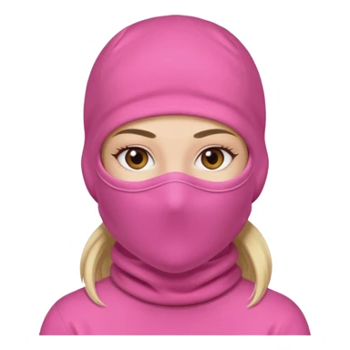 Pink Balaclava female sticker
