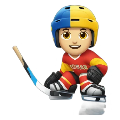 Rink hockey sticker