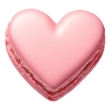 Light Pink heart macarons sticker