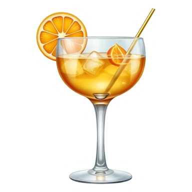 golden cocktail sticker
