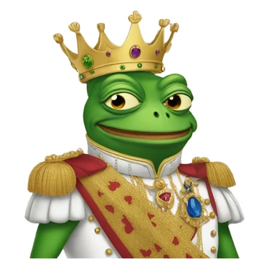 Queen Pepe frog sticker