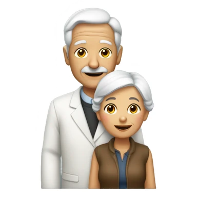 pareja de ancianos sticker