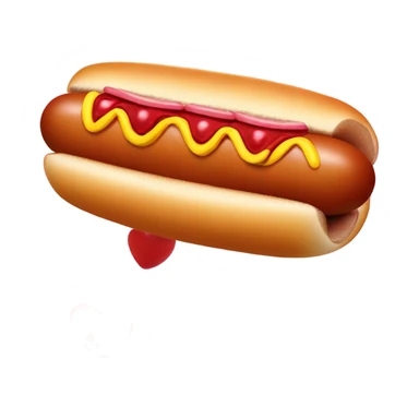 Hot dog with hearts arounx sticker