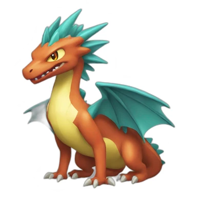 Dracofeu pokemon sticker