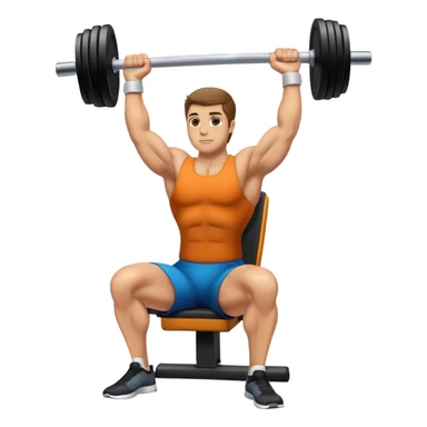 Seated Dumbbell Tricep Extension sticker