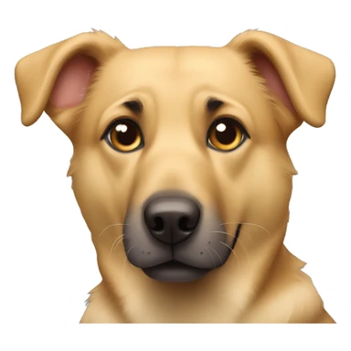 lab and german shepherd mix dog sticker