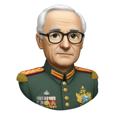 photorealistic andropov ussr sticker