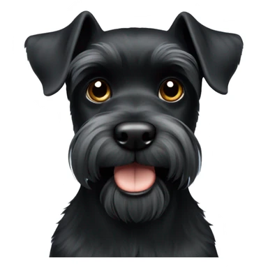 Black Miniature Schnauzer sticker