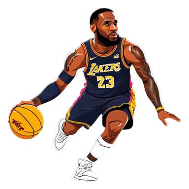 Lebron James  sticker