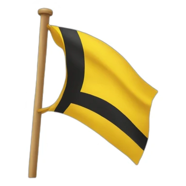 emoji yellow flag sticker