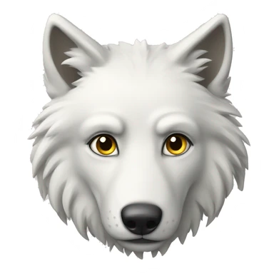 Loup blanc sticker