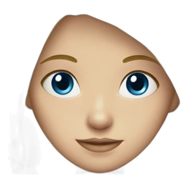 young blonde girl with blue eyes sticker