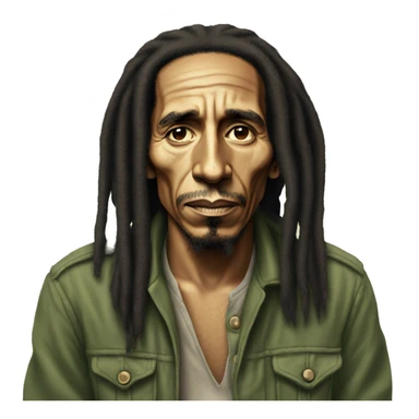 Sad Bob Marley sticker