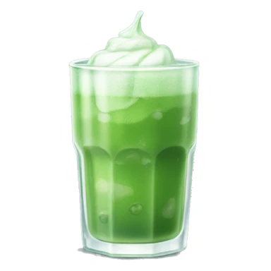Glass of Iced matcha  sticker