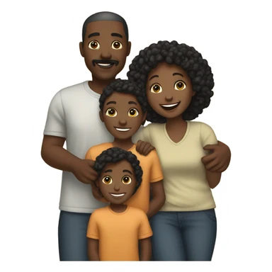 Black family sticker