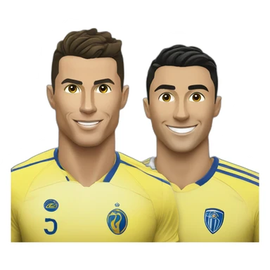 cristiano ronaldo with al nassr sticker