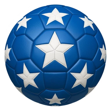 champions league blue stars ball sticker