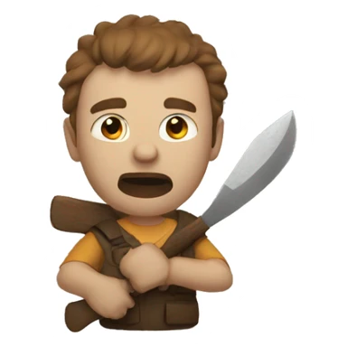 brian in hatchet sticker