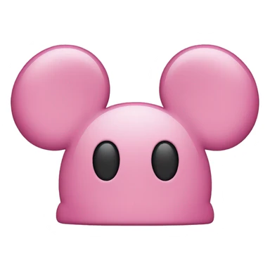 Pink mickey mouse ears sticker
