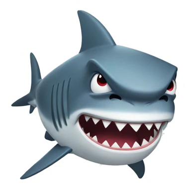 angry spotify shark sticker