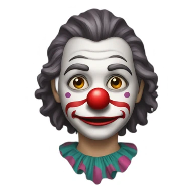 la perrque d'un clown sticker