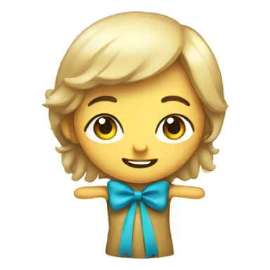 Giving a bow  sticker