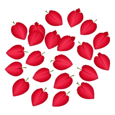 Rose petals sticker