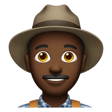 Black farmer  sticker