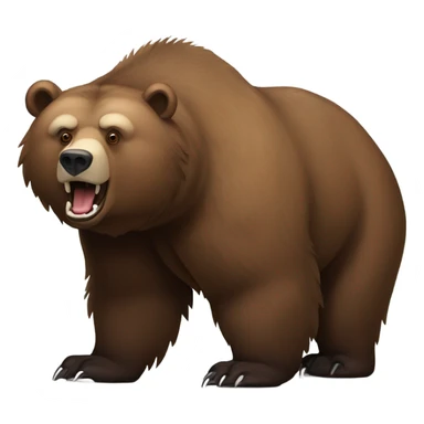 Grizzly bear sticker