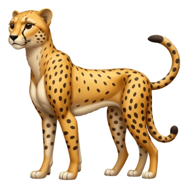 High resolution of a full body cheetah sticker