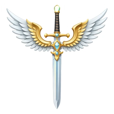 angel sword sticker