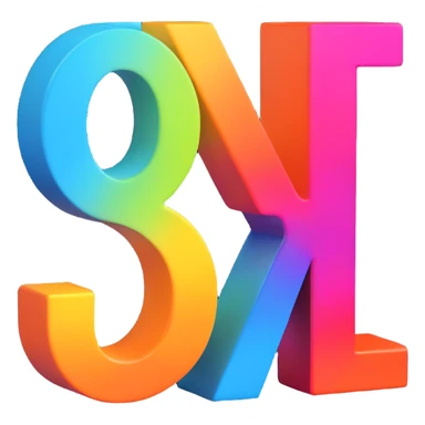 3D logo, 'Select' in block letters, vibrant gradient colors, playful and eye-catching sticker